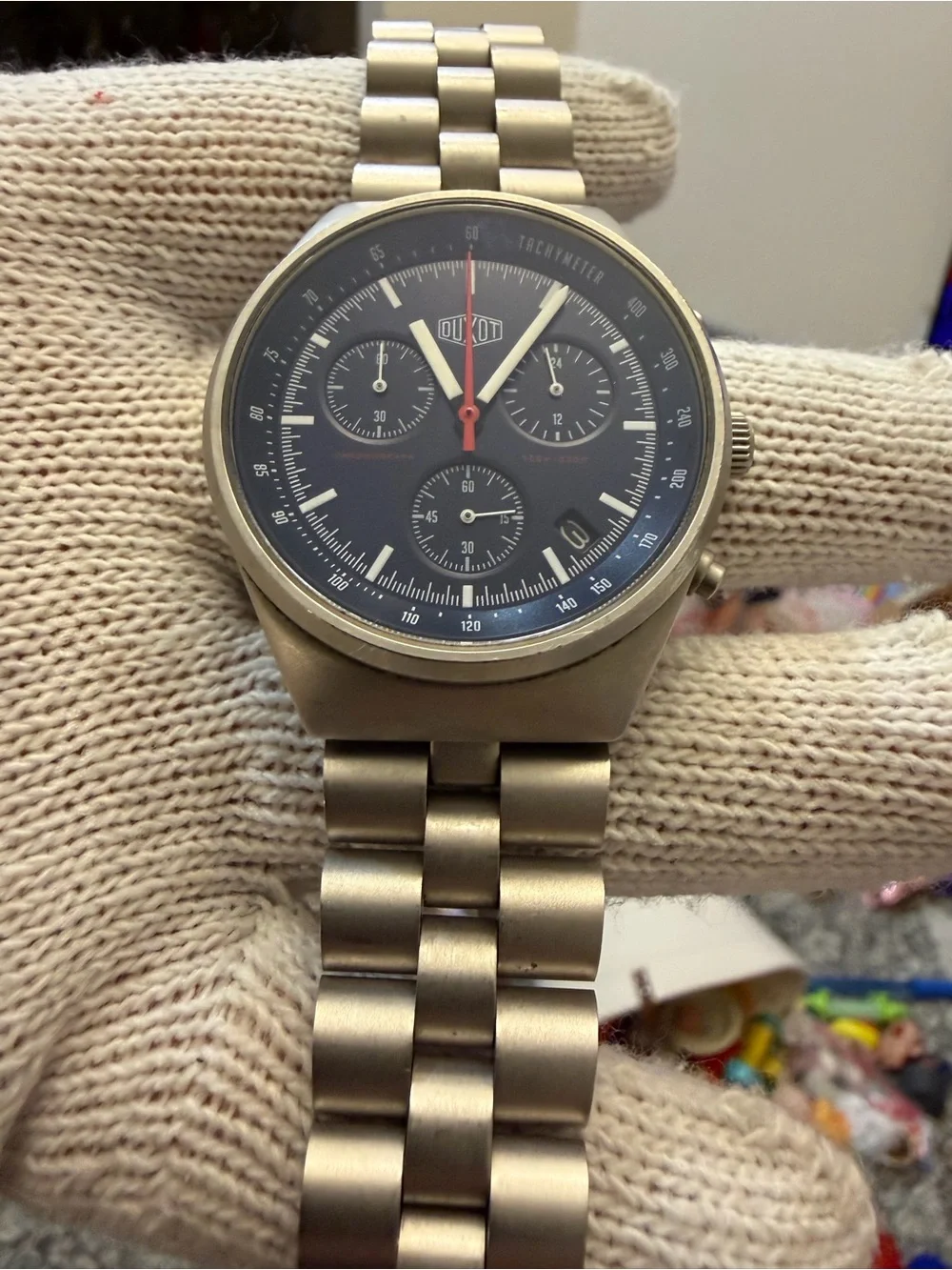 Duxot Consillio Meca-Quartz Chronograph Mens Watch Sapphire DX-2008
